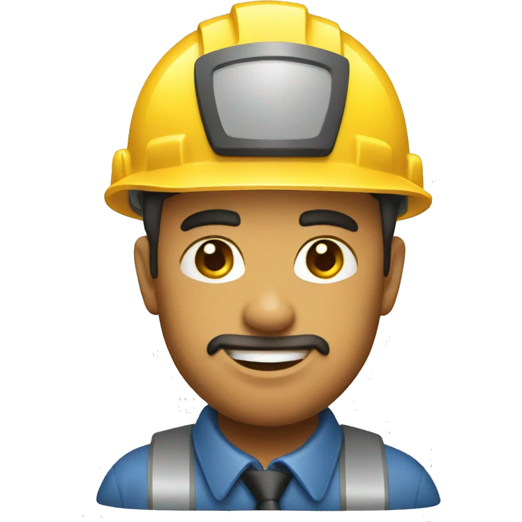 Construction project manager emoji