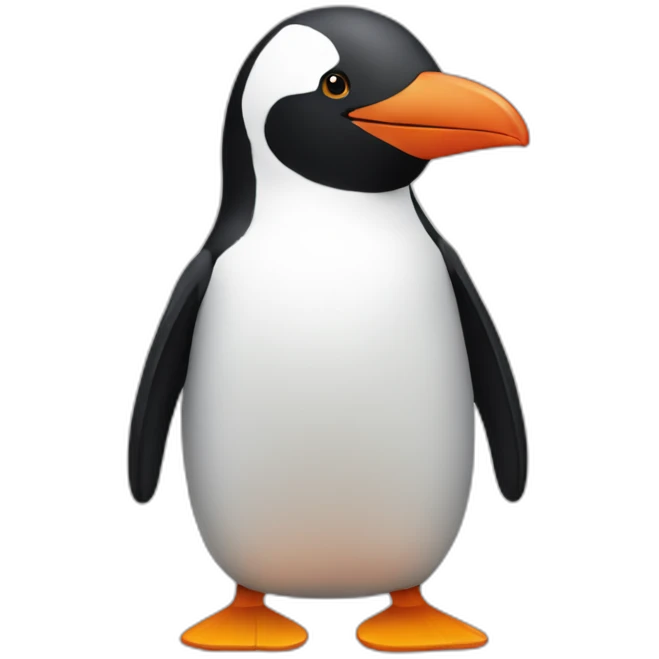 Pingouin rouge emoji