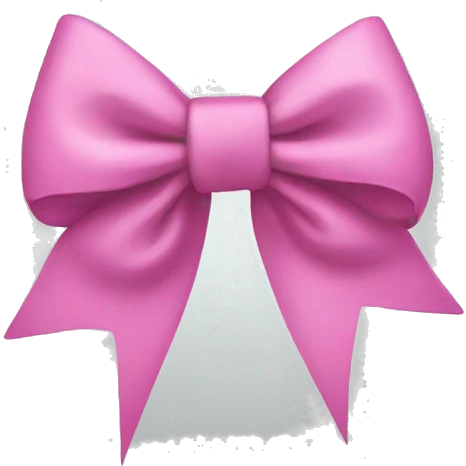 a coquette bow emoji