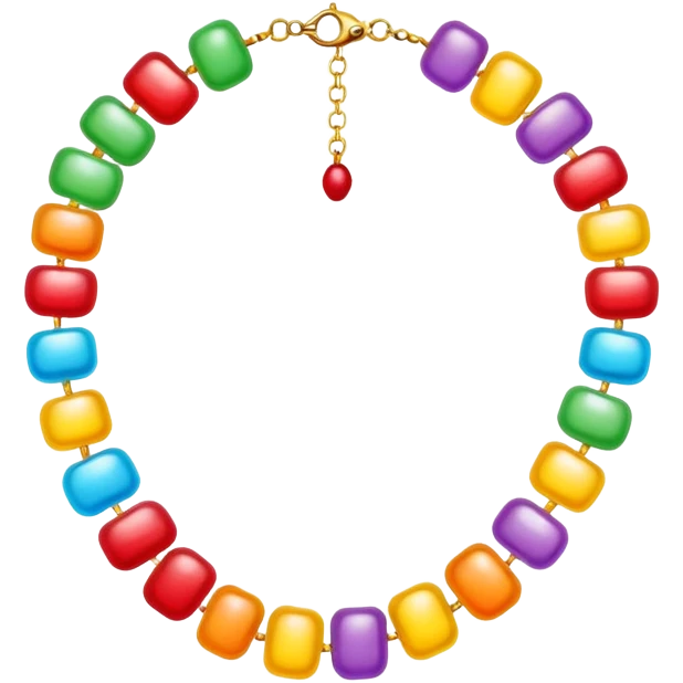 Candy necklace emoji
