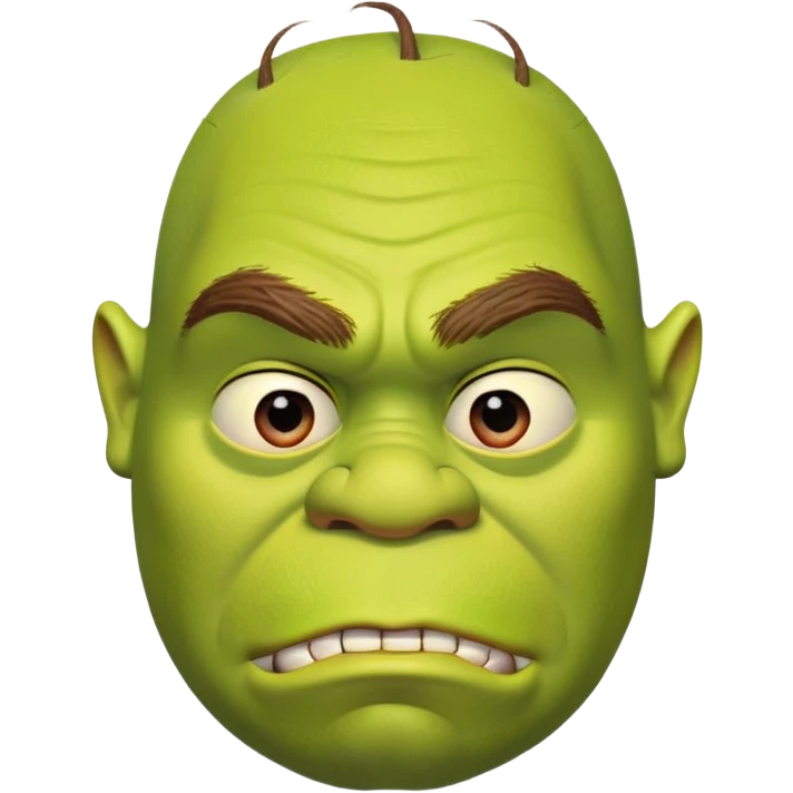 iconic Shrek face emoji