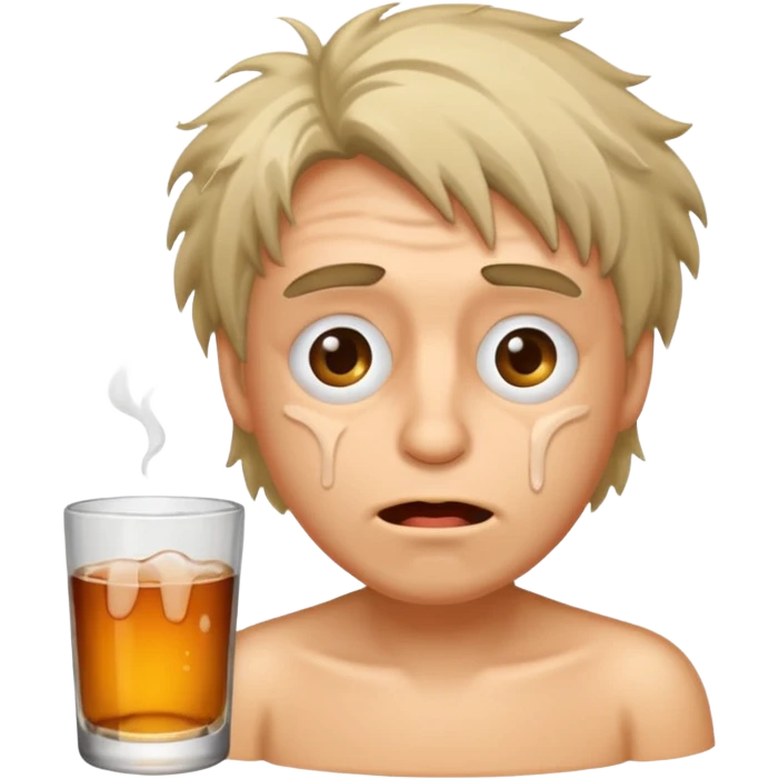 Drunk looking idiot  emoji