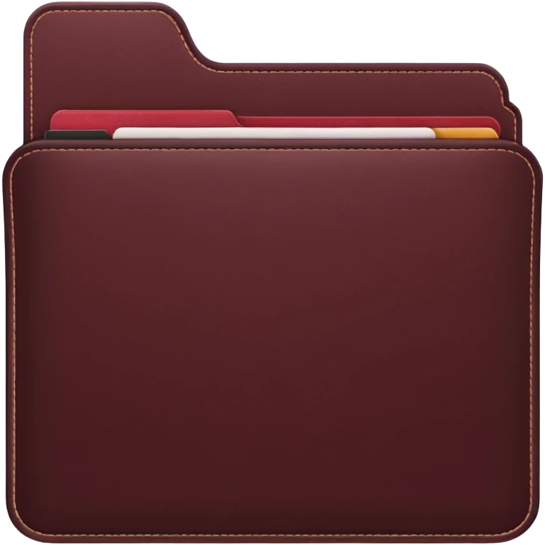 create a dark maroon folder emoji emoji