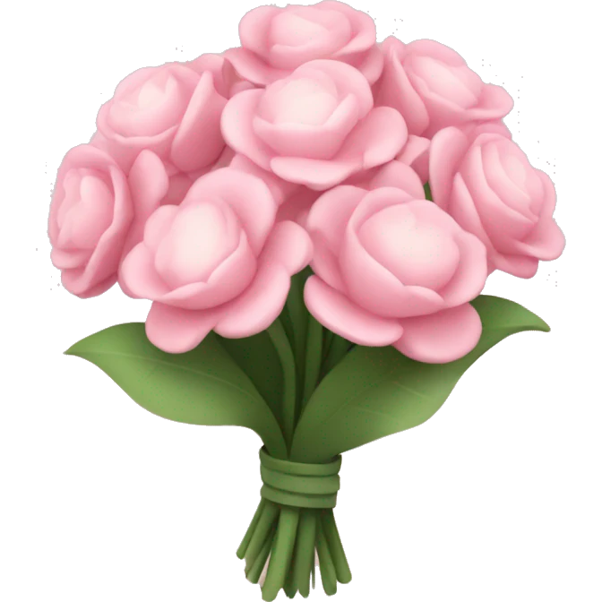 Light Pink flower bouquet  emoji