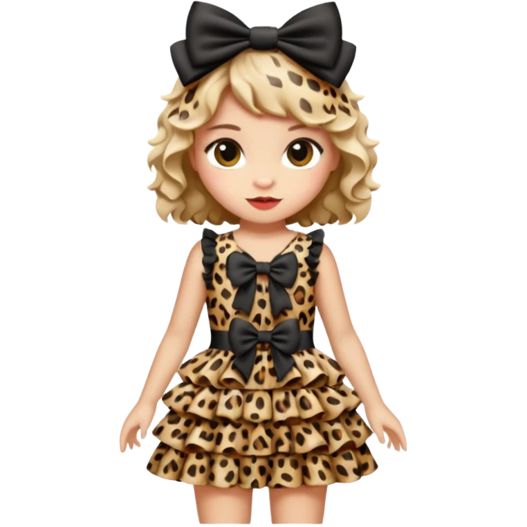 Leopard lolita dress, only dress emoji