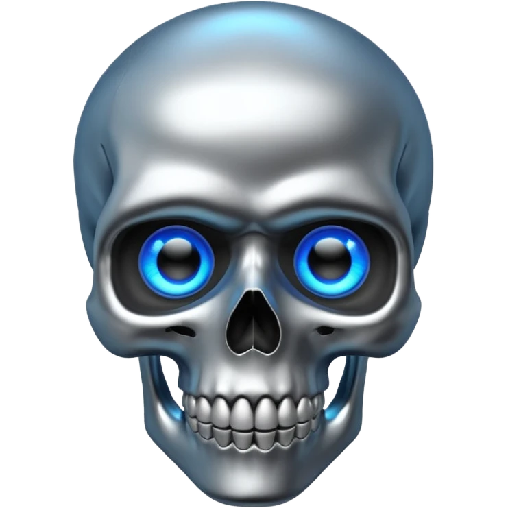 Smart skull emoji