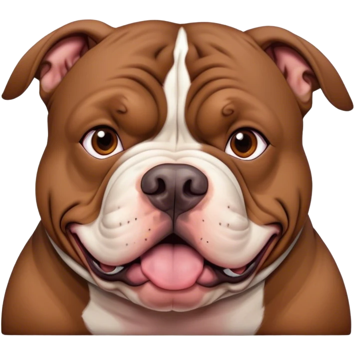 Américain Bully xxl total brown  emoji