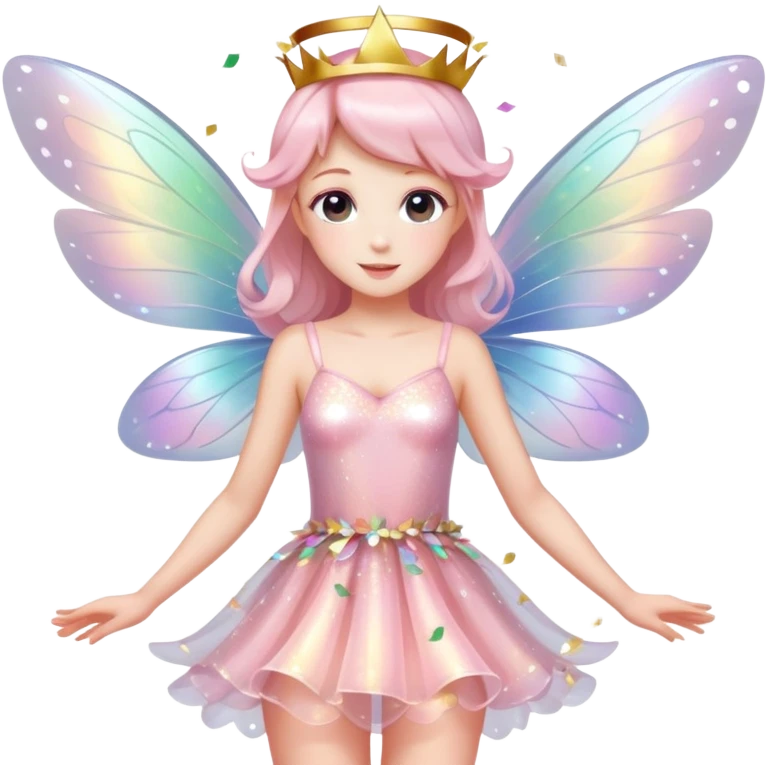 Beautiful Birthday Confetti fairy emoji