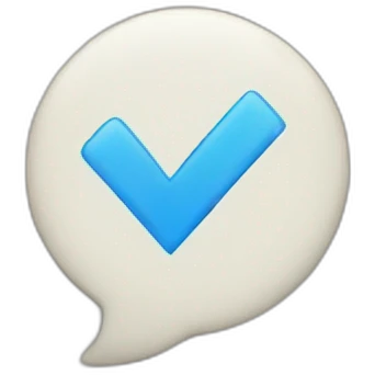 blue checkmark emoji