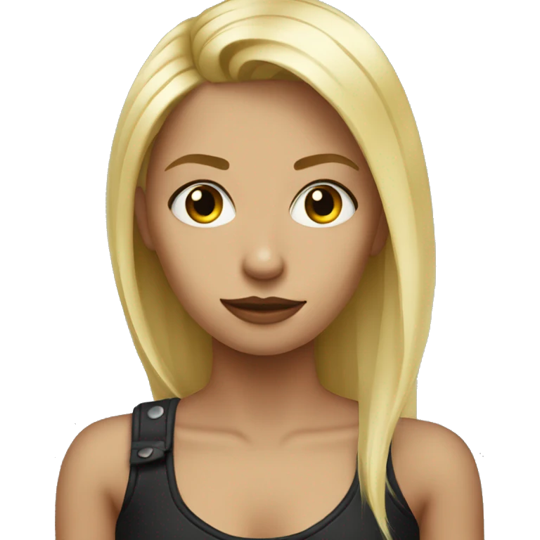 Edgy blonde girl emoji