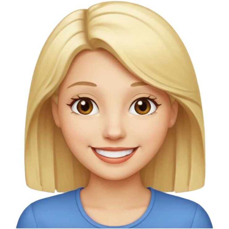 Mujer connpelo rubio emoji