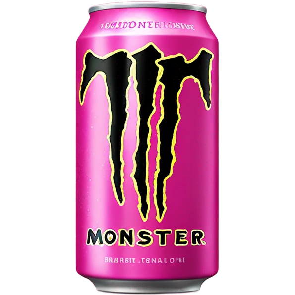 Pink monster drink emoji