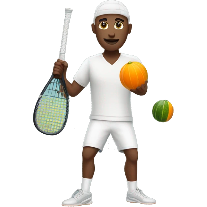 Men playing squash emoji