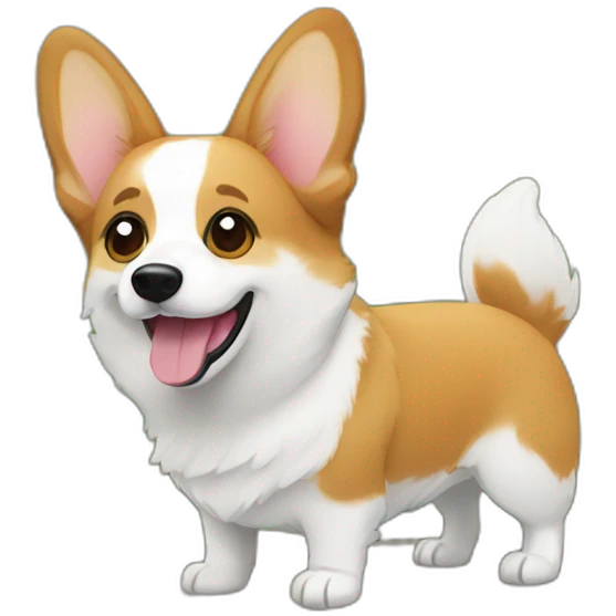 Corgi and window emoji