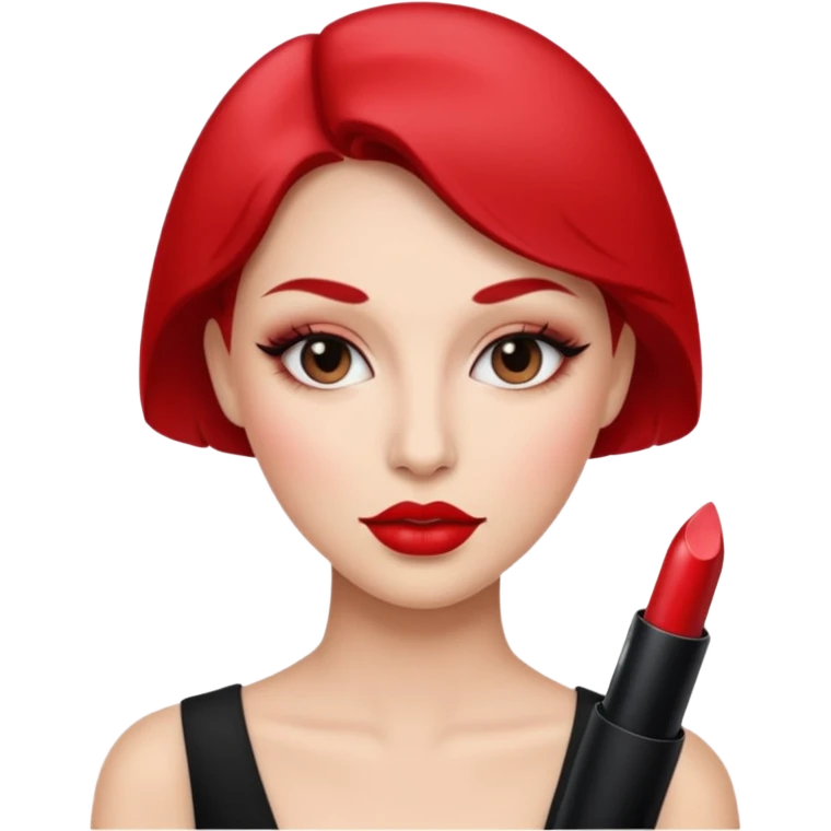 Dama con maquillaje emoji