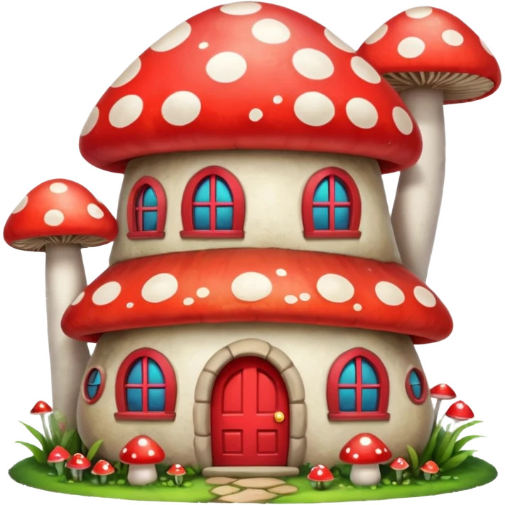 mushroom house emoji