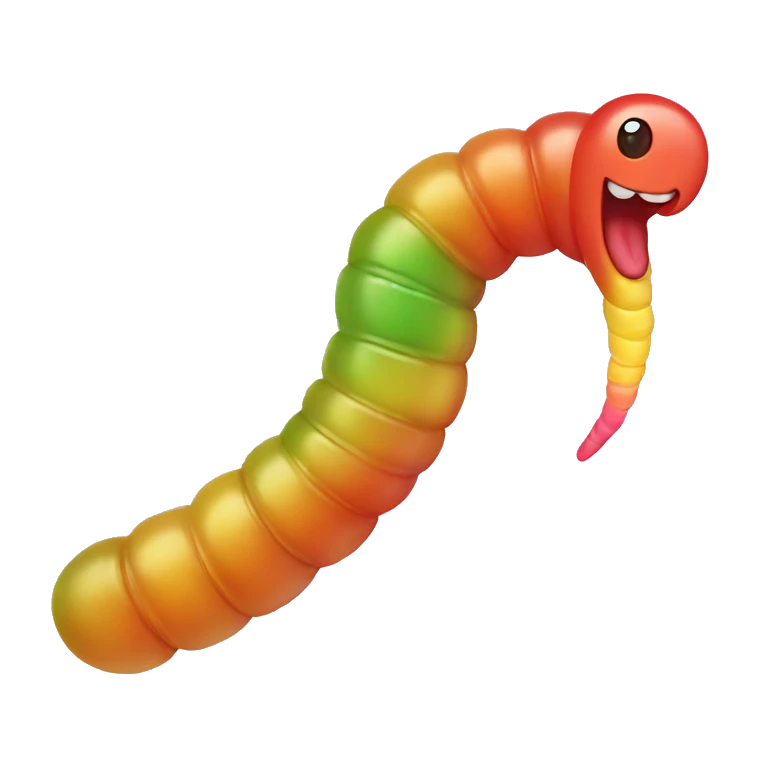 gummy worm emoji