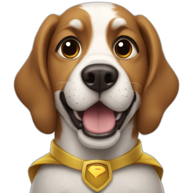 Super hero dog emoji
