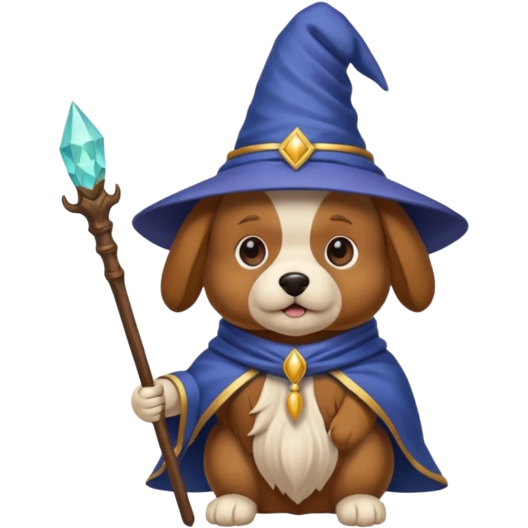 Dog wizard emoji