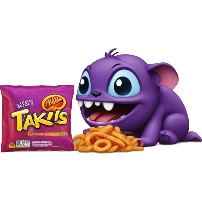 stitch eating takis emoji