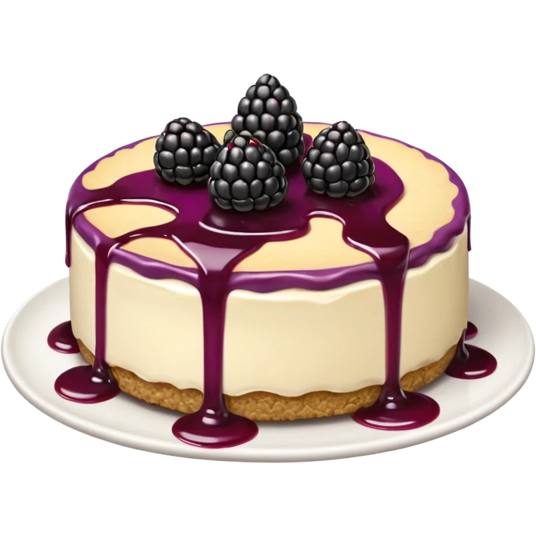 black berry cheese cake  emoji