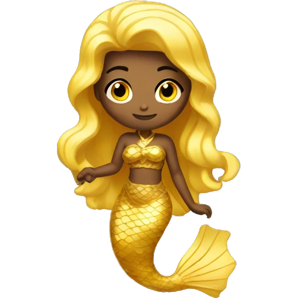 gold - mermaid emoji