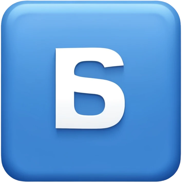 blue square with white letters "HIS" inside emoji