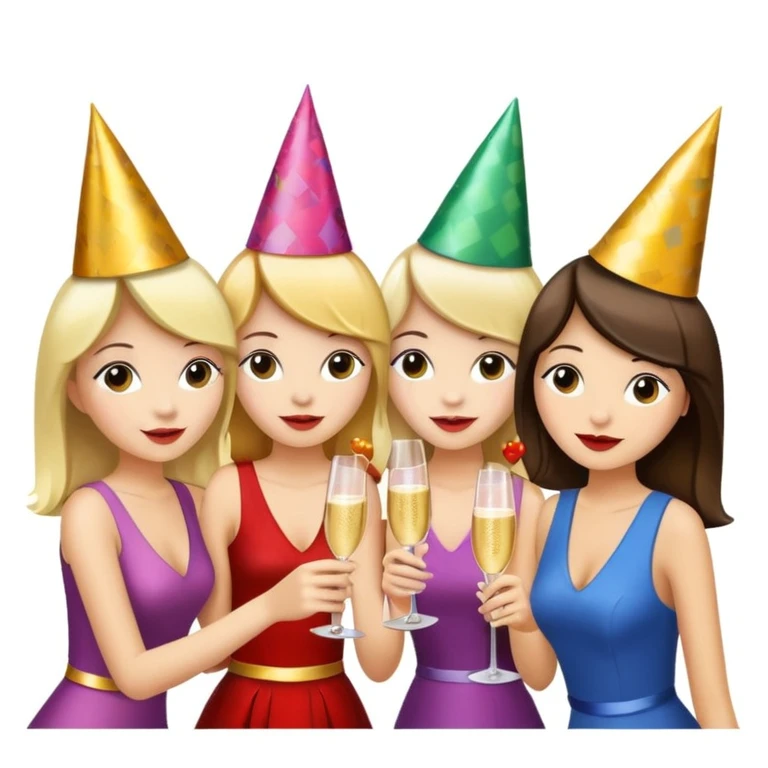 girls party in club emoji