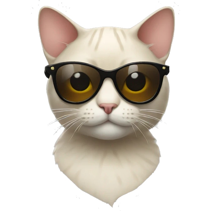 Cat with sunglasses emoji