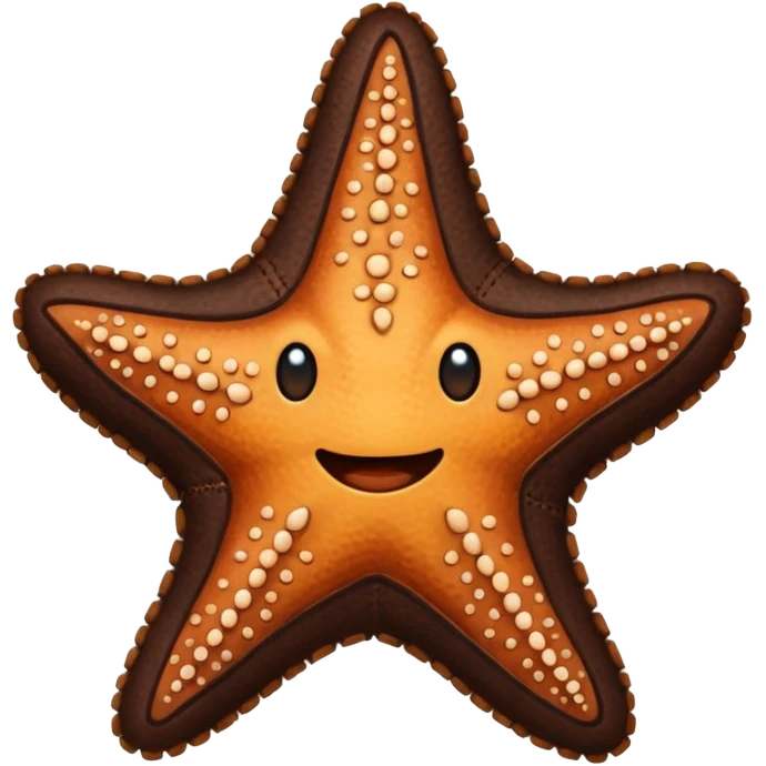 Starfish in leather wear emoji