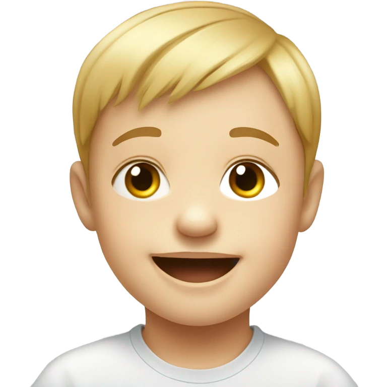 Little boy with Down syndrome  emoji