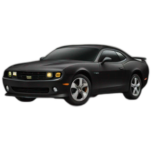 Black Car with lightning emoji