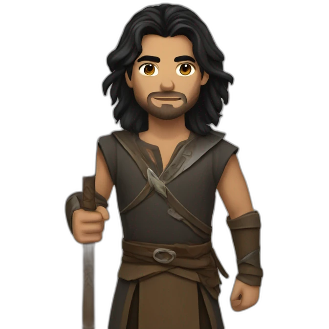 Kaladin with long spear emoji