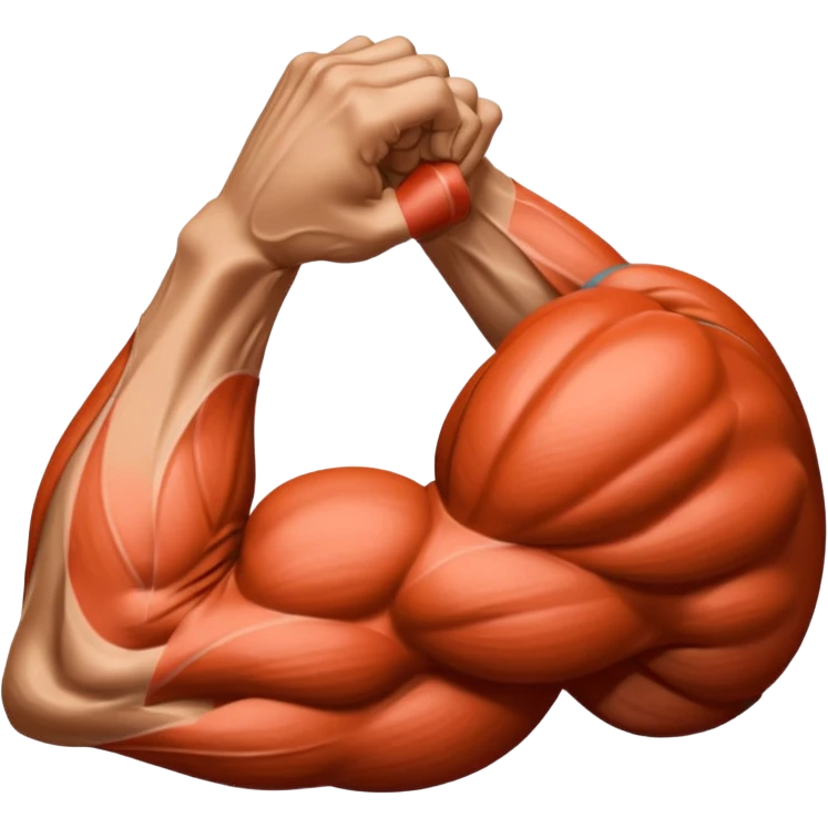 right  arm muscles emoji