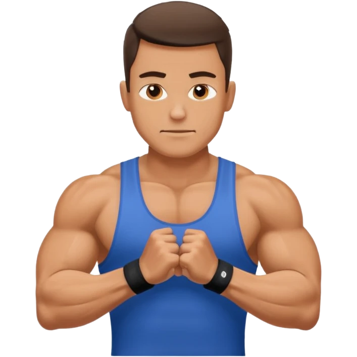 guy working outarms emoji