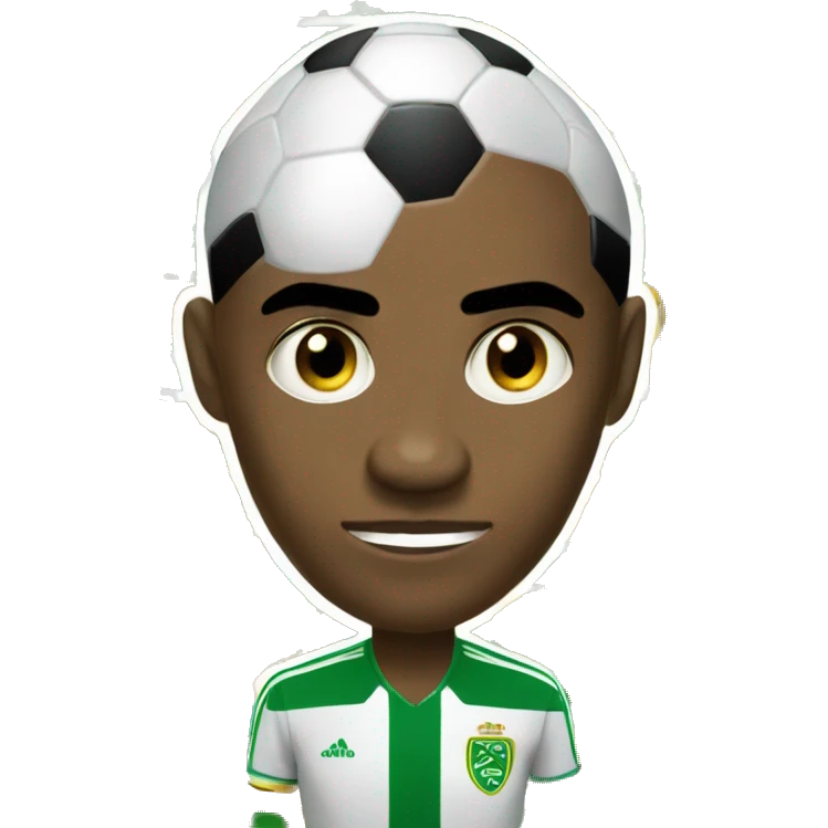 Uma bola de futebol jabulani emoji