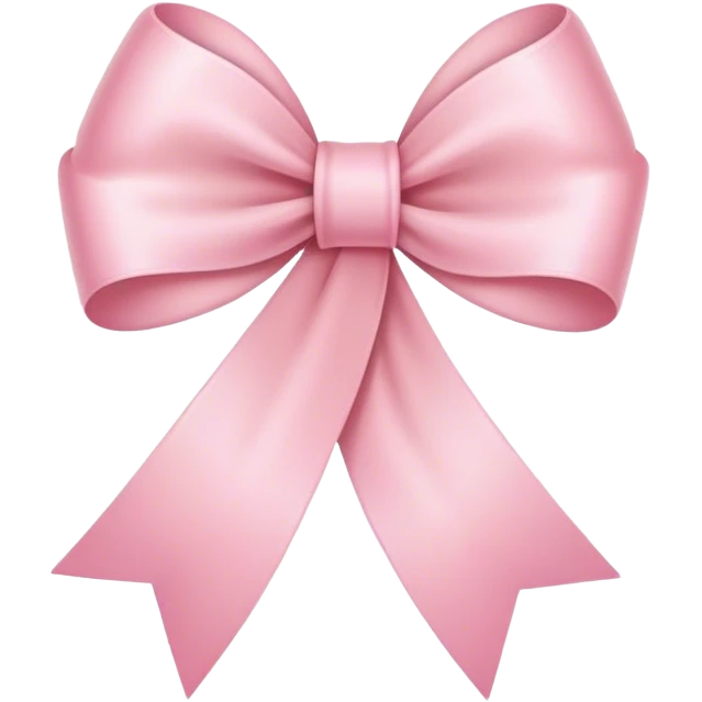 soft pink ribbon  emoji