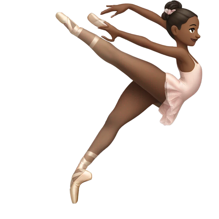 Ballet dancer wearing thigh highs emoji