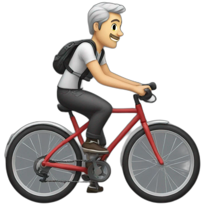 Man in bike 🚲 emoji