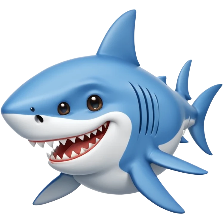 Mixed shark and dog cartoon  emoji