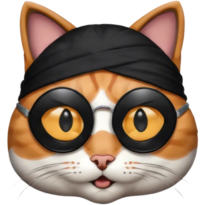 Cat with eye patch  emoji