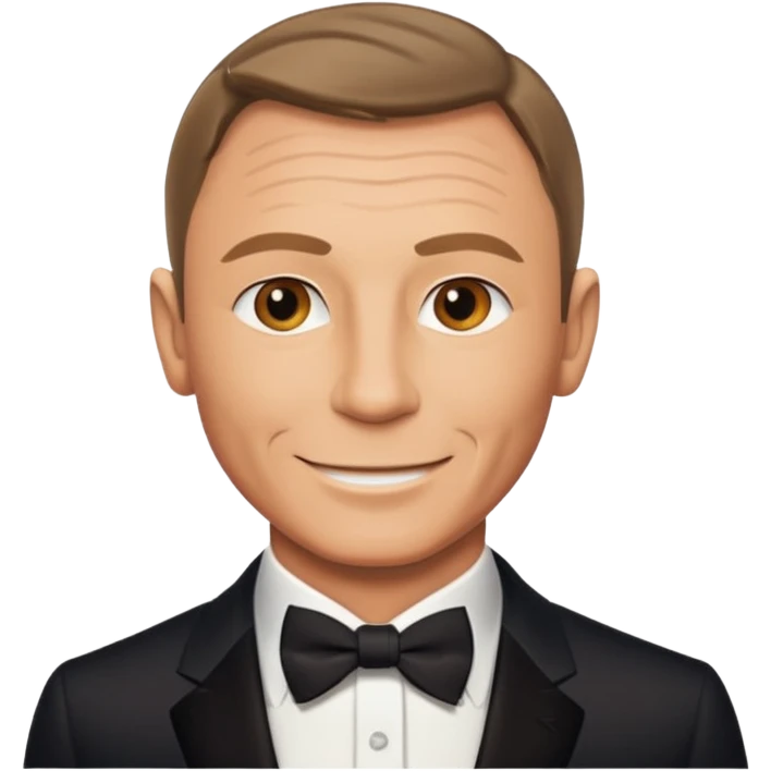 James Bond exactly similar to daniel craig emoji