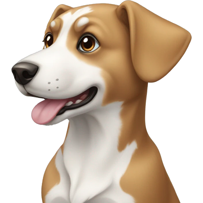 Dog blue and white  emoji