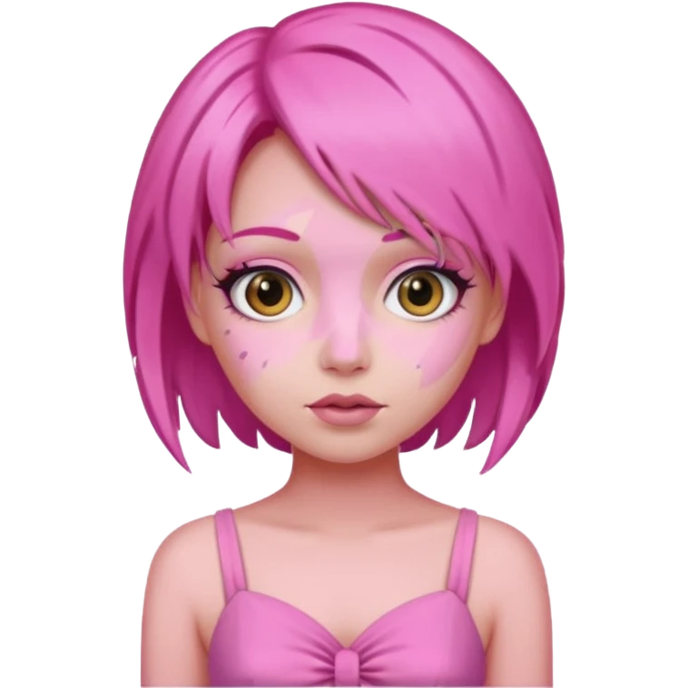 pink wearing girl emoji