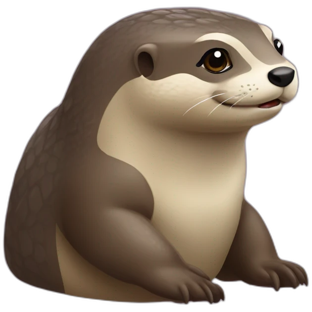 Loutre sur tortue emoji