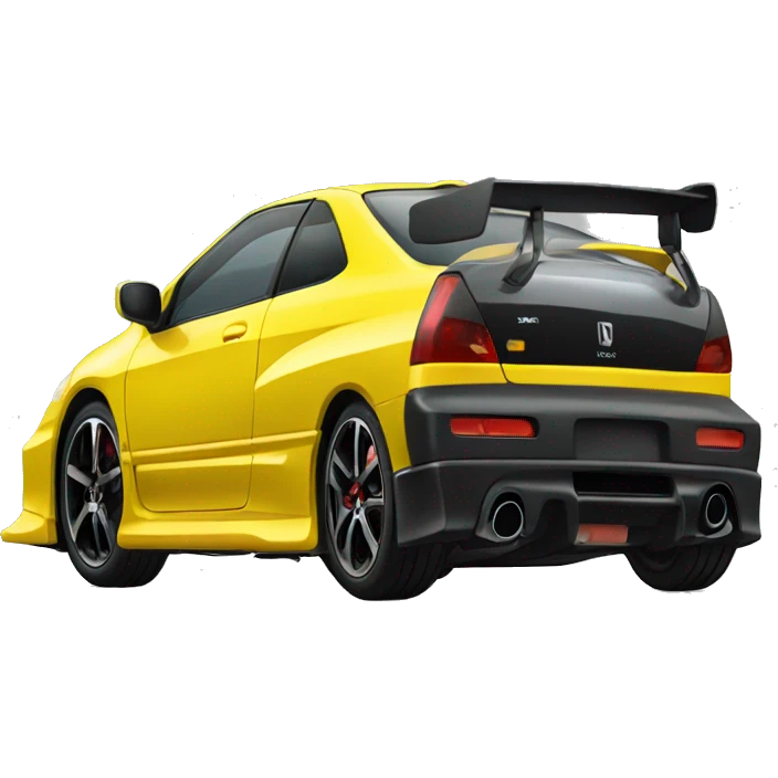 Yellow Honda type r emoji