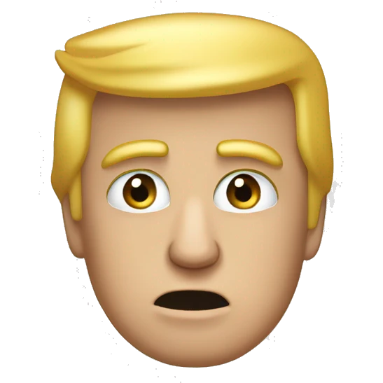 donald trump qui sort d'un toilette emoji