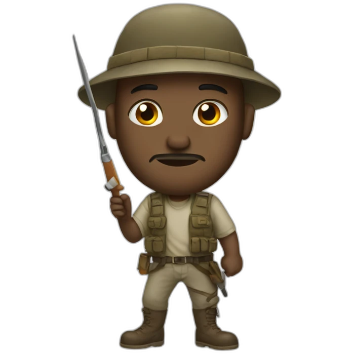 a man that paints war emoji