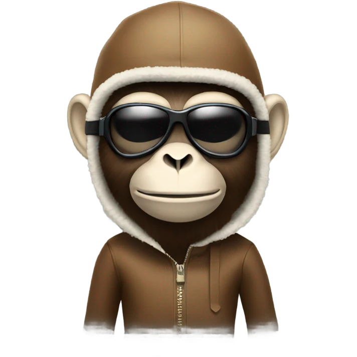 monkey with ski mask emoji