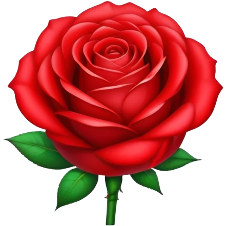 red rose emoji